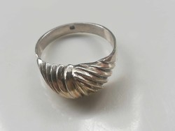 Large silver ring