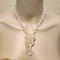 55G 75cm mountain crystal chip necklace bracelet price!
