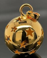 Cute 14 carat gold-plated silver sphere pendant, 925-new