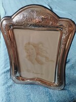 Silver large picture frame