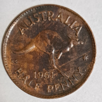 1961 Australia Halfpenny (587)