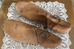Régi három részes bőrfa/sámfa 41-es cipőhöz
