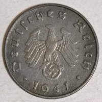 German Third Reich 1941. (A) 10 reichspfennig with swastika. (560)