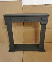 Anthracite faux fireplace frame