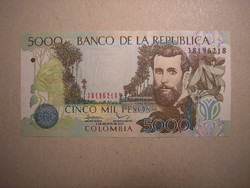 Colombia-5000 pesos 2014 unc