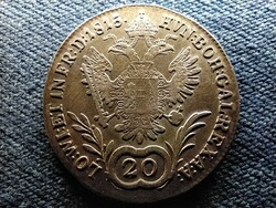 Austria II. Ferenc .583 Silver 20 krajcár 1815 a (id13087)