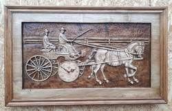 Horse clock horse clock wooden clock horse gift horse product horse carving horse clock horse horse teeth horse carriage horse prize