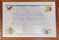 Székely anthem - in a glazed frame, size A4