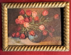 Wonderful antique painting by Hermina Bruck! Oil on canvas