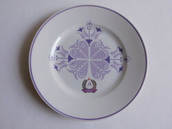 Hollóházi Újpest Dózsa logós tányér 18 cm