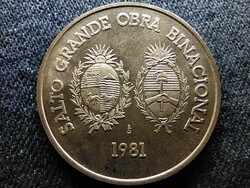 Uruguay Salt Grande Construction of Two National Dams.900 Silver 100 New Peso 1981 so (id61574)