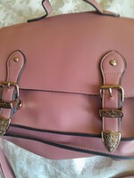 Reserved aranyozott rozsaszin táska