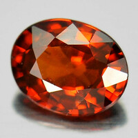 Charming! Real, 100% product. Orangish red spessartine garnet gemstone 0.67ct-vvs! Value: HUF 26,800