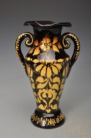 Hódmezővásárhely hmv fejes s. Two-eared large vase from 1941, marked