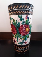 Olasz jelzett fajansz váza