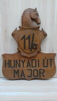 House number plate equestrian product equestrian gift equestrian furniture horse carving wood carving wooden rocking horse riding board horse