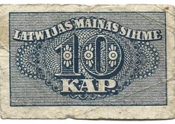 10 Kap kapeikas 1920 Latvia