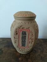 Kínai kerámia teatartó barna (1db tea tartó)
