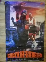 Rare 1992 Nike Charles Barkley Vs. Godzilla poster