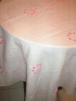 Beautiful hand embroidered damask tablecloth