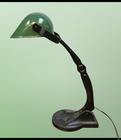 Antik banklámpa íróasztali lámpa