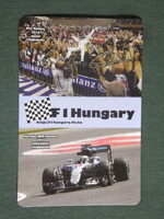 Card calendar, formula f 1 hungary, mercedes amg, nico rosberg, 2017