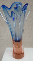 Art-deco josef hospodka Czech Bohemian glass vase.