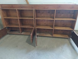 Cabinet with partitioning shelves