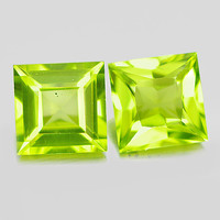 MESÉS! VALÓDI, 100% TERM. OLIVE GREEN PERIDOT (OLIVIN) DRÁGAKŐ PÁR 2,28ct (VSI) ÉRTÉKE: 113.900,-Ft!