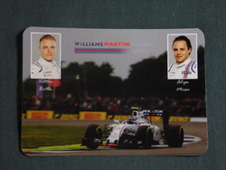 Kártyanaptár,Forma 1,Formula F 1 Hungary,Williams Martini ,Massa,Bottas, 2017