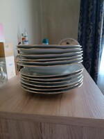 Zsolnay deep /6) and flat (6) plates