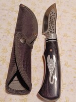 Unique stainless steel dagger with a scorpion pattern in its case