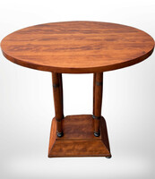 Oval restored art deco salon table