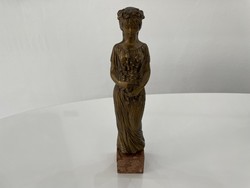 R Kiss Lenke bronz szobor figura antik női istennő figura