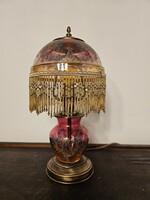 French glass lamp