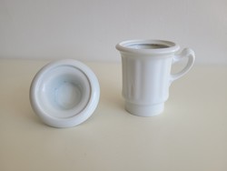 Régi 5 ös méretű Csehszlovák porcelán vintage kávéfőző szűrős pohár és szűrő része