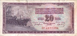 20 dinár 1974 Jugoszlávia
