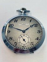 Swiss pocket watch with double lid