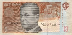 5 krooni korona 1994 Észtország 1.