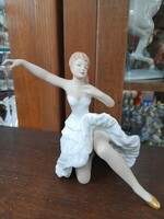 Német,Germany Wallendorf Táncosnő,Balerina Porcelán Figura.