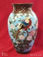 Oriental Japanese cloisonne enamel vase