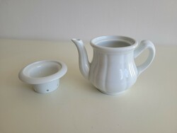 Régi 6 os méretű Csehszlovák porcelán vintage kávéfőző kávéskanna és szűrő része