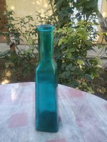 Green square glass vase for sale!