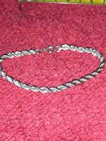 925 Sterling silver beautiful women's or men's rope bracelet bangle