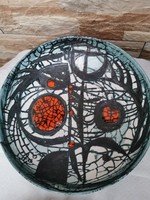 Ilona Benkő ceramic plate - damaged.
