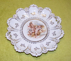 Karlsbad angyalkás porcelán kínáló
