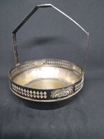 Silver-plated tray, fruit basket, centerpiece