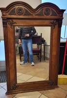 Old mirror in a wooden frame - 