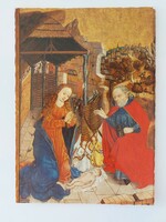 Old Christmas card art postcard