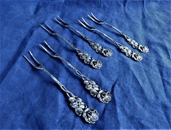 Nice, antique silver dessert forks, German, ca. 1890!!!